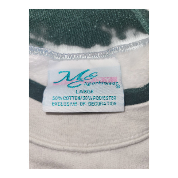 Vintage MC Sportswear Double Crew Christmas Dears Graphic Sweatshirt Large - Picture 7 of 7